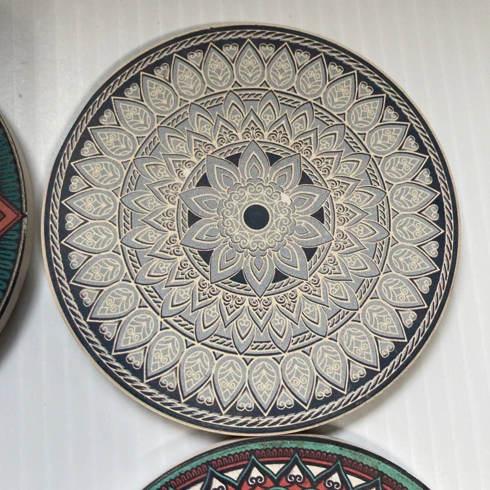 Mandala Coasters Bohemian Ceramic 4